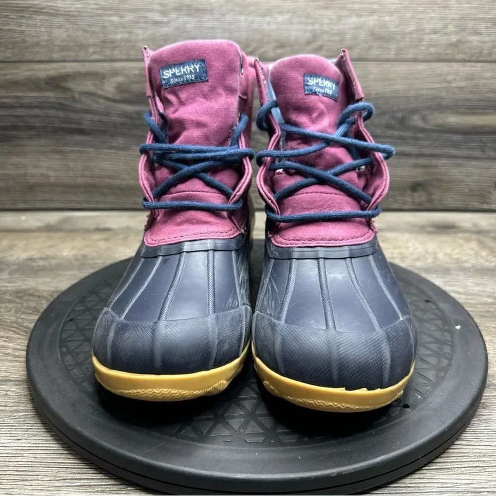 Sperry Girl's Port Boot Girls Size 5M Purple Blue Shoes